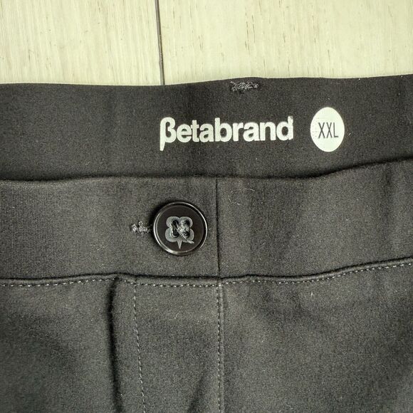 Betabrand Pants Women's XXL Black Work Casual Yoga Dress Tapered 29.5” Inseam - Picture 3 of 11